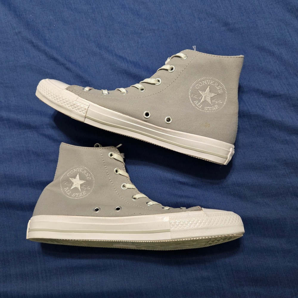 Converse Chuck Taylor All Star Women 8 Gray Good High Top Textile 554432C